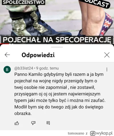 tomosano - Takie komentarze pod filmami Andromedy, niby o wojnie, ale #spermiarzalert...