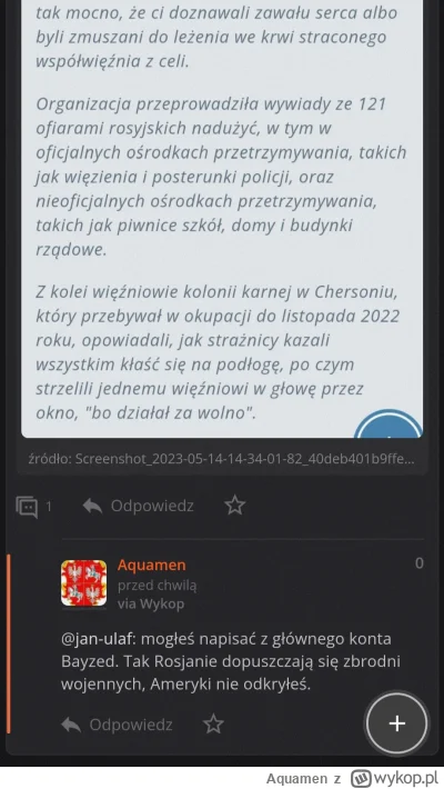 A.....n - @jan-ulaf: Chyba trafiłem bo usunąłeś ten twój wysryw widzę... No no Błazen...