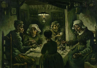 Corvus_Frugilagus - Vincent van Gogh - Osoby jedzące ziemniaki 

#corvusfrugilaguscon...