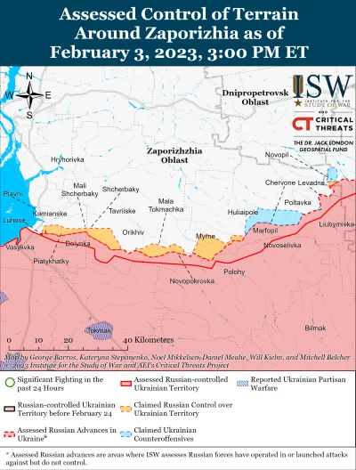 Kagernak - Południowa Ukraina 

Siły rosyjskie nie dokonały 3 lutego żadnych potwierd...