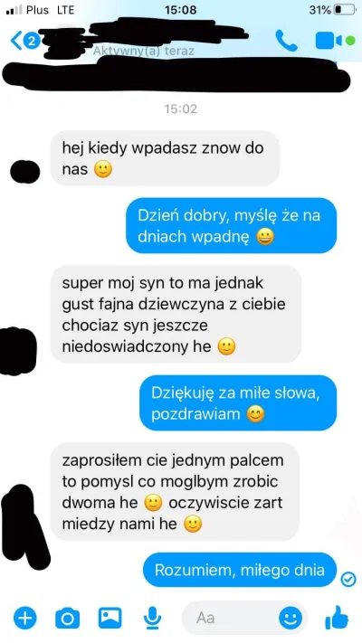 ChwilowaZielonka - Wyobrażacie sobie mieć takiego starego? xD Pewnie pisze spermiarsk...