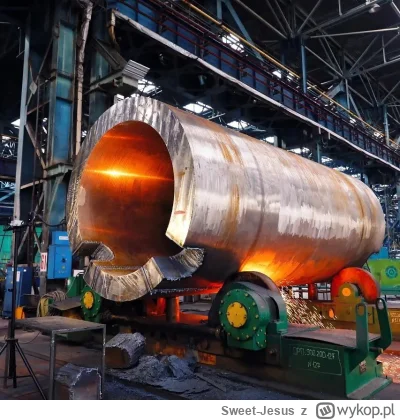 Sweet-Jesus - oczątek produkcji zbiornika reaktora WWER-1200. Przy wadze 96 ton i gru...