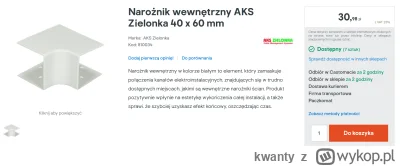 kwanty - Byłem wczoraj w Castoramie, chcę kupić narożnik do korytka kablowego natynko...