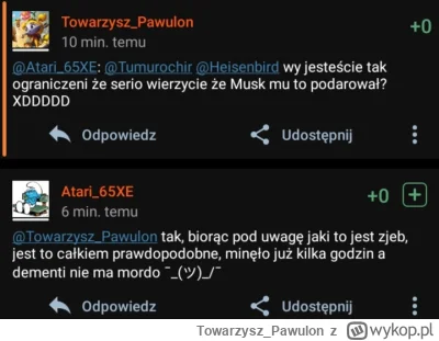 Towarzysz_Pawulon - Ludzie na tym tagu serio wierzą że Musk podarował Kadyrowowi Tesl...