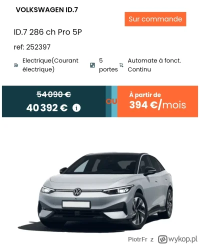 PiotrFr - @cwlmod: ta promocja nie wyklucza normalnego rabatu.
Tu zawiera 4200 dopłat...