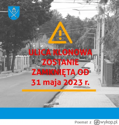 Poemat - > Na Klonowej bez zmian, brakujące 100 metrów asfaltu nie powstanie już nigd...