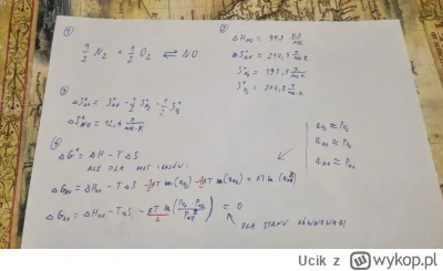 Ucik - @Wincencik: Proszę bardzo:
1) Reakcja, którą omawiamy
2) Tablicowe entalpie i ...