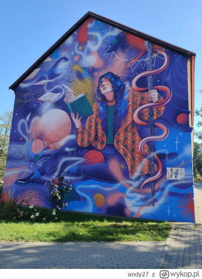 andy27 - Mural Mikołaja Kopernika w Lidzbarku Warmińskim.
#mural #art  #lidzbarkwarmi...