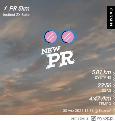 ozmatox - 10 588,57 - 5,01 = 10 583,56

Nareszcie poniżej 24m 💪👌

#sztafeta #biegaj...
