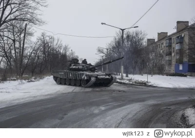 wjtk123 - Zdobyczny ex-rosyjski T-72B3, walczący dla Ukraińców pod Bachmutem. Jest to...