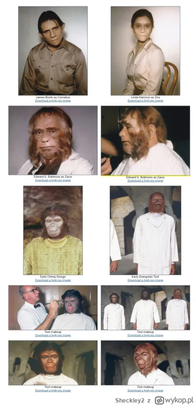 Sheckley2 - Testowe zdjęcia do "Planety małp" z 1968 r. 

#film #planetoftheapes #pla...