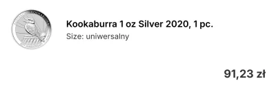 Krupier - @picasssss1 ptaszka jubileuszowego brałem za niecałą stówkie.