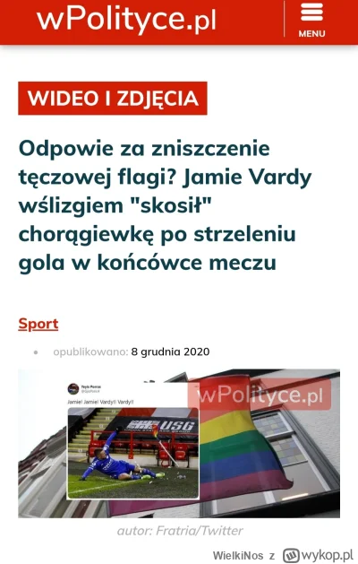 WielkiNos - >Spalenie tęczy w Warszawie też było traktowane jako atak na LGBT, a prze...