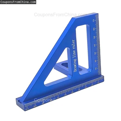 n____S - ❗ Aluminum Alloy Woodworking Square Protractor Miter Triangle Ruler
〽️ Cena:...