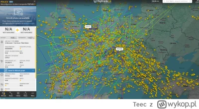 Teec - obczajcie sobie "police" na #flightradar24 #flightradar #fr24 #samoloty