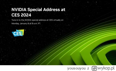 yousouyou - Dzisiaj o 17:00 na CES w Las Vegas #NVIDIA będzie miała swoją prezentację...