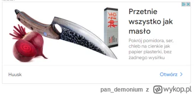 pan_demonium - Nóż, który przetnie wszystko jak masło. 119,00 zł. 
#!$%@?, masło kosz...