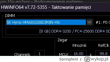 Springfield - @L3gion: @telesiak https://allegro.pl/oferta/pamiec-ram-ddr4-hynix-8gb-...