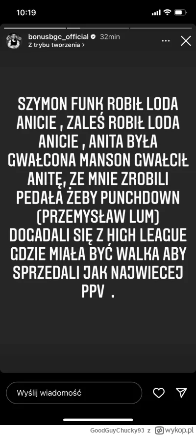 GoodGuyChucky93 - “Adrian Polak? Joł dokładnie jadę na funku, jak jego matka, wpie*do...