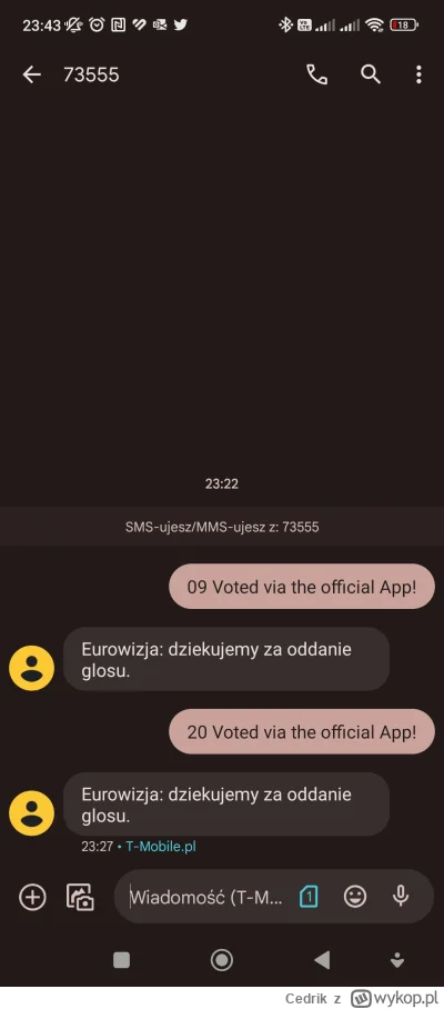 Cedrik - No dobra, zagłosowanie, Szwecja i Norwegia (⌐ ͡■ ͜ʖ ͡■)

#eurowizja