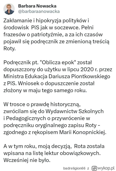 badreligion66 - #polityka I tak się prostuje kłamstwa pisowców. Tak samo jak Tomczyk ...