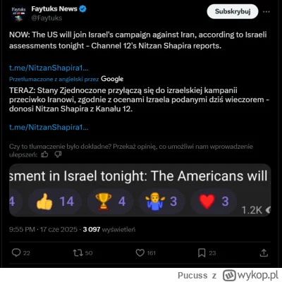 Pucuss - #iran #izrael #usa #wojna