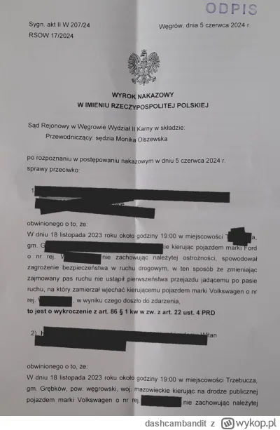 dashcambandit - Sąd wydał wyrok, nie podzielił zdania policji i ukarał obu kierowców ...