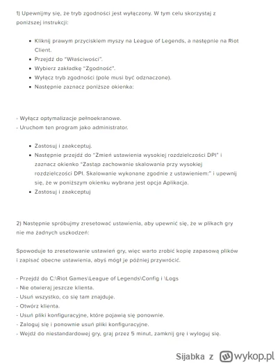 Sijabka - @Seboool: Napisałam do Riotu, takie coś mi odpisali, ale jeszcze tego nie t...