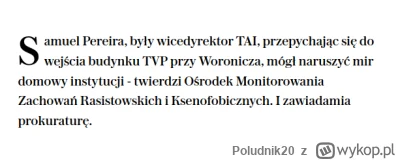 Poludnik20 - xDDD chociaż kto wie, czy nie dostanie jakichś zawiasów po zarzutach od ...