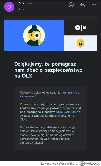 LekarstwoNaWszystko - @LekarstwoNaWszystko komentarz OLX