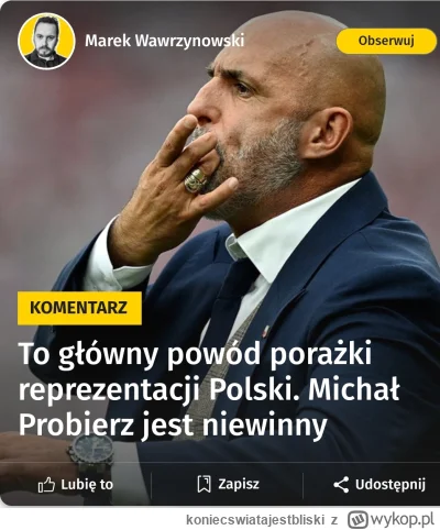 koniecswiatajestbliski - Zrobiliśmy coś strasznego. Ale imię selekcjonera pozostanie ...