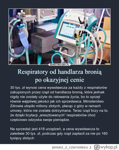 januszzczarnolasu - Krótka zawarta w trzech memach historia na temat respiratorów