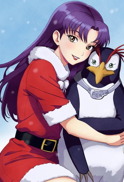 SonyKrokiet - > Widzisz Pen-Pen? Tak wygląda baleron W124

#misatokatsuragi #neongene...