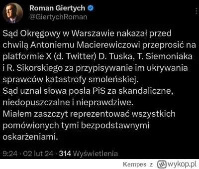 Kempes - #polityka #bekazpisu #bekazlewactwa #smolensk #polska