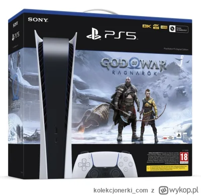 kolekcjonerki_com - Konsola PlayStation 5 Digital w zestawie z God of War Ragnarök za...