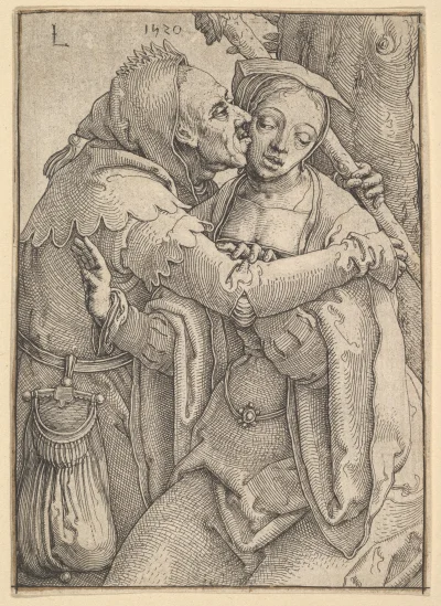 Loskamilos1 - Lucas van Leyden, "Głupiec i kobieta", dzieło z roku 1520.

#necrobook ...