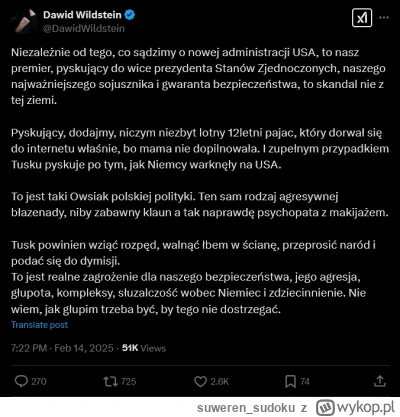 suweren_sudoku - Jak nasz premier ŚMIE ŚMIEĆ PYSKOWAĆ do WIELKIEGO PANA VICE-PREZYDEN...