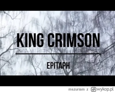 mszuriam - @mszuriam: King Crimson - Epitaph
https://youtu.be/7MZWWyYFPGA?si=mzsY8N0m...