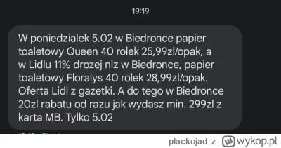 plackojad - #biedronka Żeby oni publikowali nowe gazetki tak, jak wysyłają SMS-y... (...
