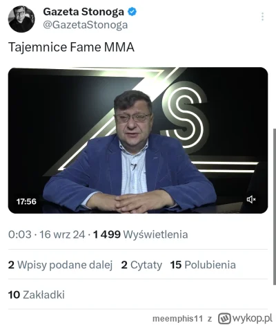 meemphis11 - #famemma 

Jeszcze Zbysiu atakuje pdfmma 
Pornograficzny grubas szuka wł...