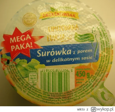 wkto - #listaproduktow
#surowkagotowa z porem w delikatnym sosie Mega Paka Grześkowia...