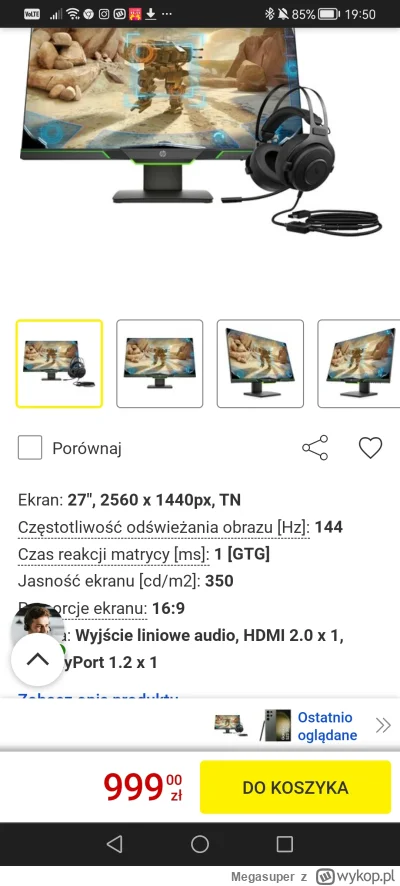 Megasuper - Jakie opinie ekspertów na temat tego monitora. Był po 800 zł (z gówno słu...