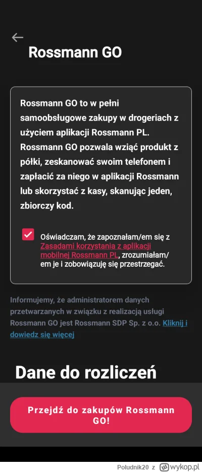 Poludnik20 - Dzisiaj pierwszy raz kupiłem w Rossmannie korzystając z Rossmann Go. Czy...