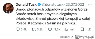 alibaski - Tusk już się odniósł do tego karygodnego spalenia wysypiska, proszę wszyst...