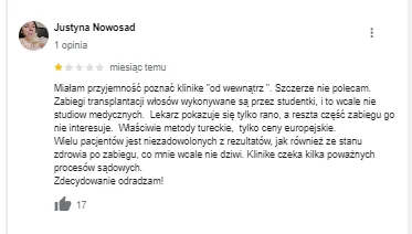 kmicic435 - Tu opinia jednej z byłych pracowniczek kliniki...