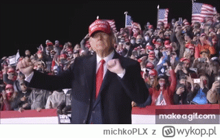 michkoPLX - Ten taniec Trumpa to złoto i przejdzie do historii xD Uwielbiam tego gośc...