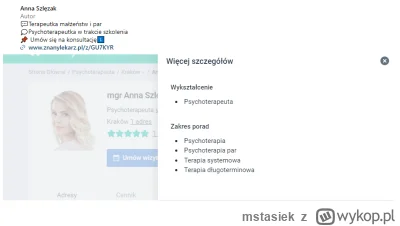 mstasiek - @pepsi22323: Na instagramie info, że psychoterapeutka w trakcie szkolenia,...