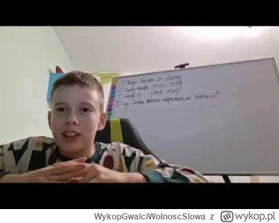 WykopGwalciWolnoscSlowa - Pochwaliłem młodego za interesowanie się historią i rozumie...