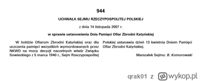 qrak01 - >dzień 10 kwietnia został zagrabiony przez Katastrofę Smoleńską

@Narcyz_: 
...