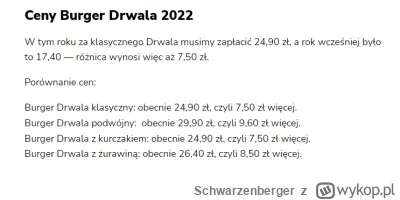 Schwarzenberger - >od 2021 praktycznie nie ma podwyżek cen w restauracjach.

@Djapko:...